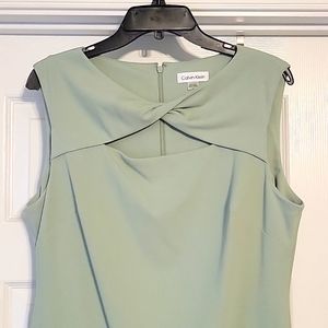 Calvin Klein light green dress